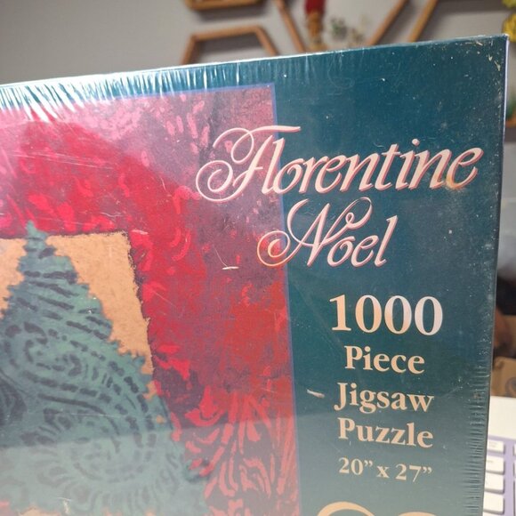 Florentine Noel 1000 Piece Jigsaw Puzzle Christmas Tree Vintage Sealed HL2P - Picture 3 of 4